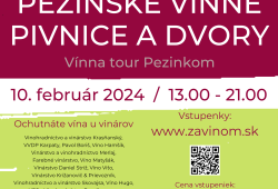 Pezinské vínne pivnice a dvory 2024, nový QR kód